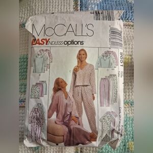 McCall's Pajama Sewing Pattern 9651🌸🌺🌷⚘️